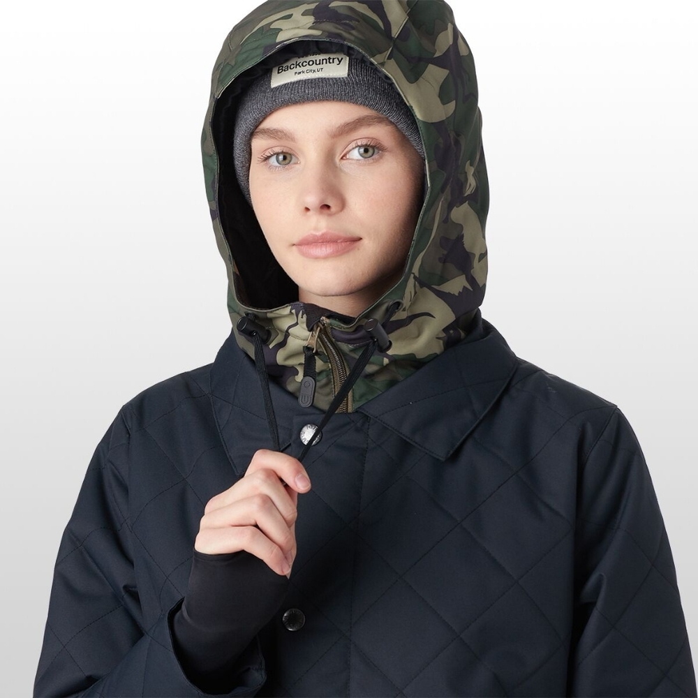 Camouflage Hooded Women's Jacket